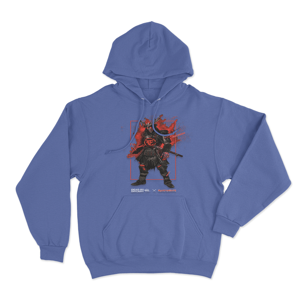 Dead by Daylight x Iron Maiden Samurai Eddie Unisex Hoodie Blue Dead by Daylight x Iron Maiden Samurai Eddie Unisex Hoodie Blue 1