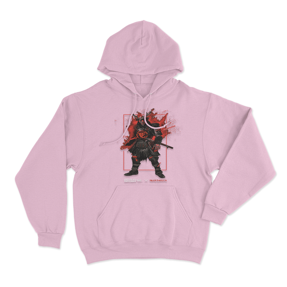 Dead by Daylight x Iron Maiden Samurai Eddie Unisex Hoodie Pink Dead by Daylight x Iron Maiden Samurai Eddie Unisex Hoodie Pink 1