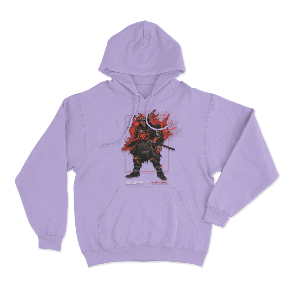 Dead by Daylight x Iron Maiden Samurai Eddie Unisex Hoodie Purple Dead by Daylight x Iron Maiden Samurai Eddie Unisex Hoodie Purple 1