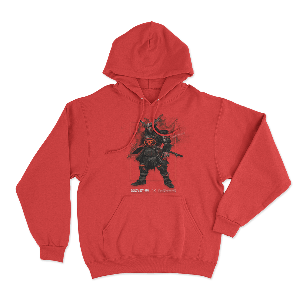 Dead by Daylight x Iron Maiden Samurai Eddie Unisex Hoodie Red Dead by Daylight x Iron Maiden Samurai Eddie Unisex Hoodie Red 1
