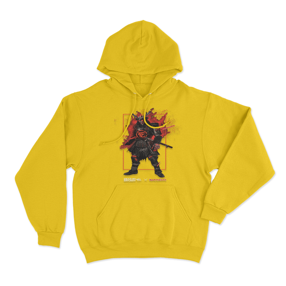 Dead by Daylight x Iron Maiden Samurai Eddie Unisex Hoodie Yellow Dead by Daylight x Iron Maiden Samurai Eddie Unisex Hoodie Yellow 1
